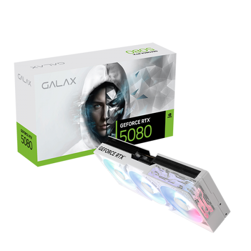 GALAX B37S GeForce RTX 5080 1-Click OC White Triple Fan 16GB GDDR7 3DP+HDMI