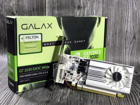 GALAX nVIDIA Geforce GT 1030 EX OC 2GB DDR5+ TV OUT- HDTV-out / Dual DVI-I/ , PCI-E