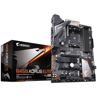 GIGABYTE B450 AORUS ELITE , AM4,PCI-E, DualDDR4 2133/2400/2667/2933 +LAN1000 HDMI