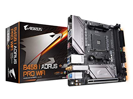 GIGABYTE B450 I AORUS PRO WIFI , AM4,PCI-E, DualDDR4 2133/2400/2667/2933 +LAN1000 HDMI