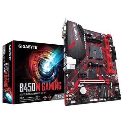 GIGABYTE B450M GAMING , AM4,PCI-E, DualDDR4 2133/2400/2667/2933 +LAN1000 HDMI