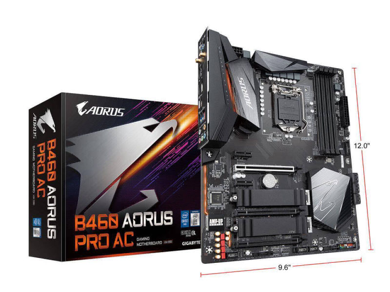 GIGABYTE B460 AORUS PRO AC ,4DualDDR4 2133/2400/2666 ,8CH ,1GB ,HDMI S1200