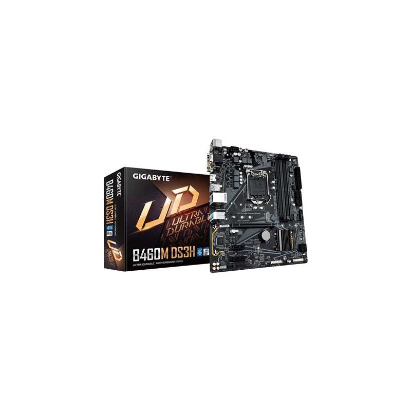 GIGABYTE B460M DS3H ,4DualDDR4 2133/2400/2666 ,8CH ,1GB ,HDMI S2066