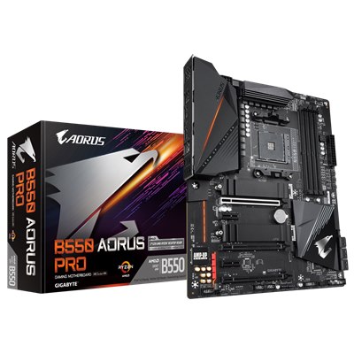 GIGABYTE B550 AORUS PRO , AM4,PCI-E, DualDDR4 2133/2400/2667/2933/3200 +LAN1000 HDMI