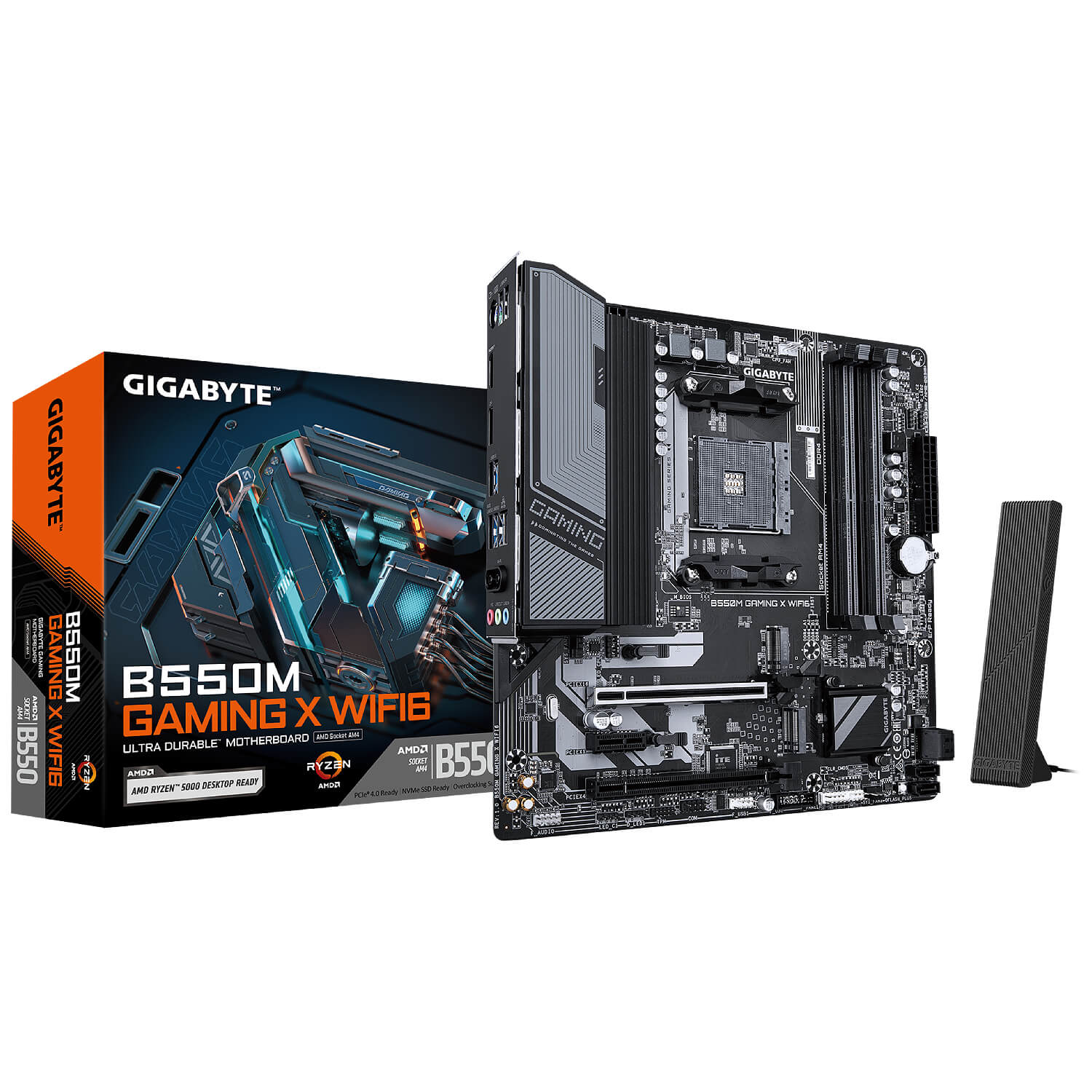 GIGABYTE B550M EAGLE WIFI6 , AM4,PCI-E, DualDDR4 2133/2400/2667/2933/3200 +LAN1000 HDMI