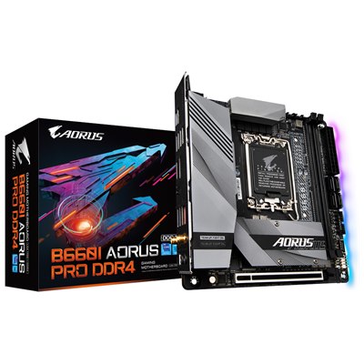 GIGABYTE B660I AORUS PRO DDR4 ,2DualDDR4 2133/2400/2666/2933/3000/3200 ,8CH ,2.5GB ,HDMI S1700