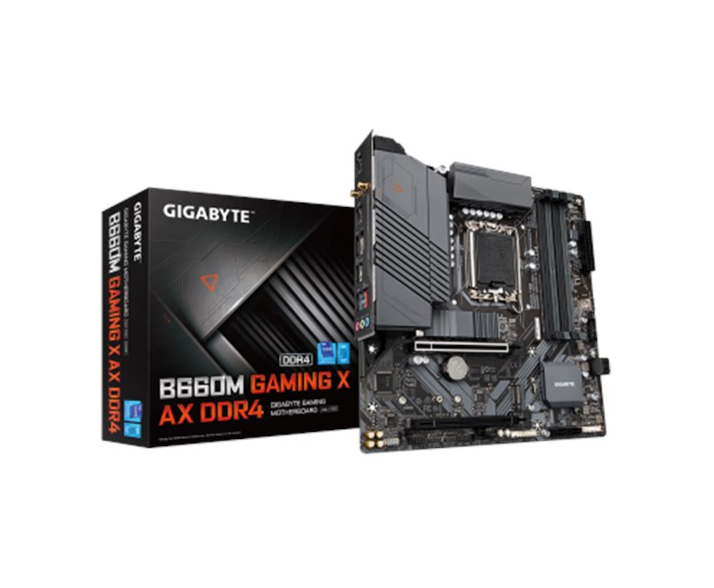 GIGABYTE B660M GAMING X AX ,4DualDDR4 2133/2400/2666/2933/3000/3200 ,8CH ,1GB ,HDMI S1700