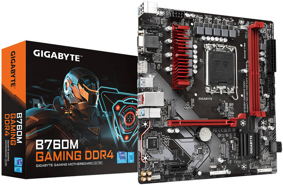 GIGABYTE B760M GAMING DDR4 ,2DualDDR4 2133/2400/2666/2933/3000/3200 ,8CH ,2.5GB ,HDMI S1700