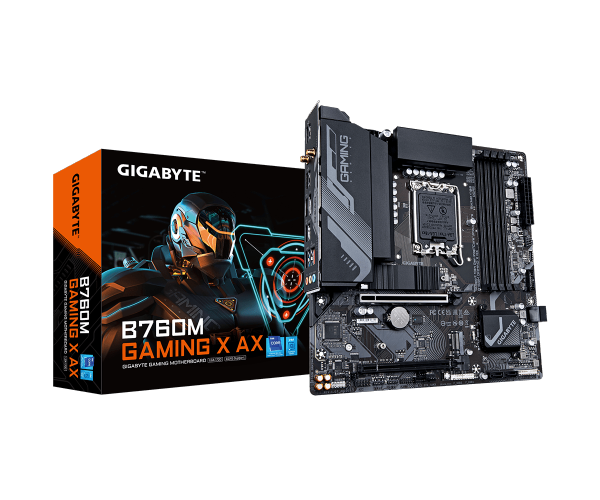 GIGABYTE B760M Gaming X AX DDR5 ,4DualDDR5 4000/4800 ,8CH ,2.5GB ,HDMI S1700