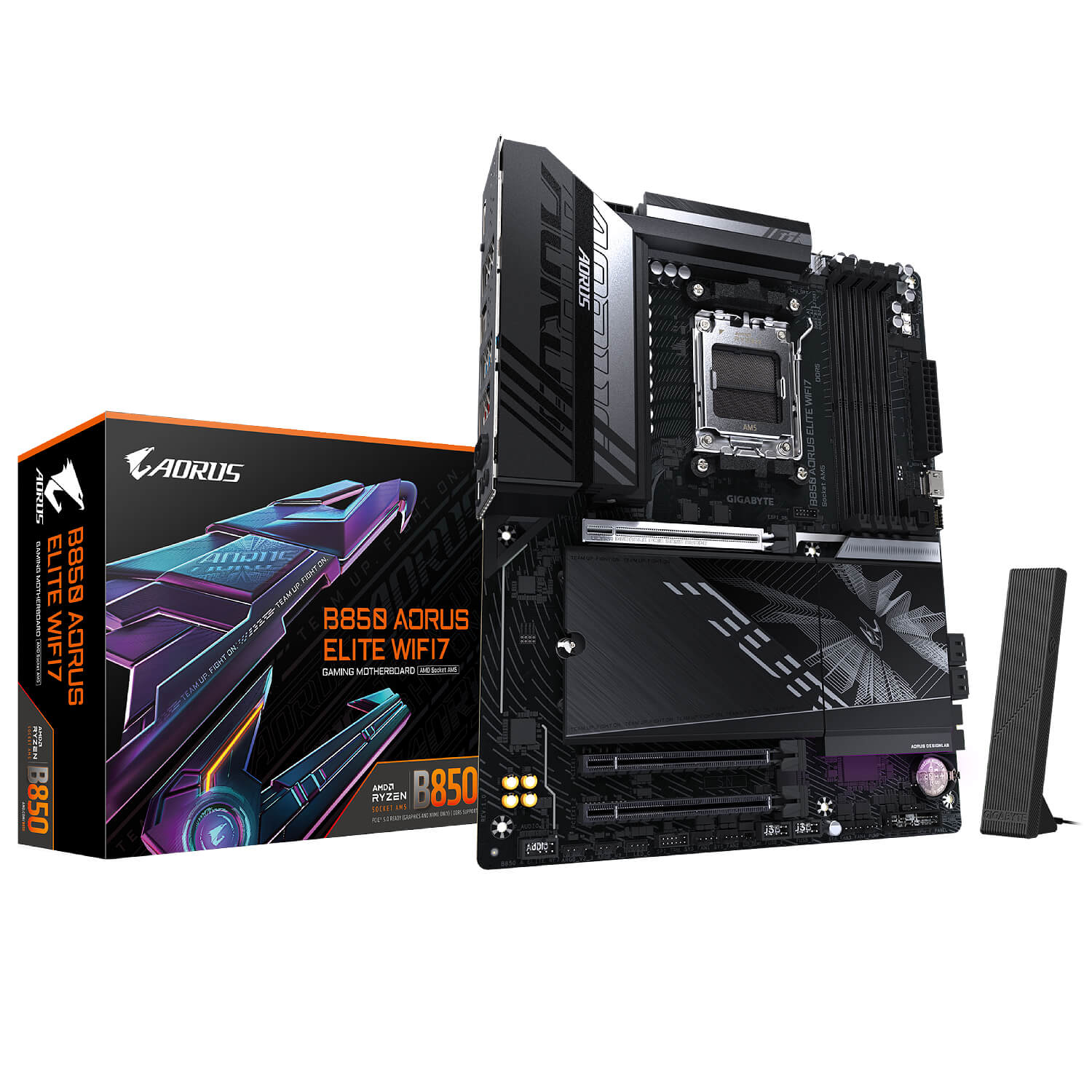 GIGABYTE B850 AORUS ELITE WIFI7 DDR5 , AM5 ,PCI-E, DualDDR5 5200 +LAN2500 HDMI