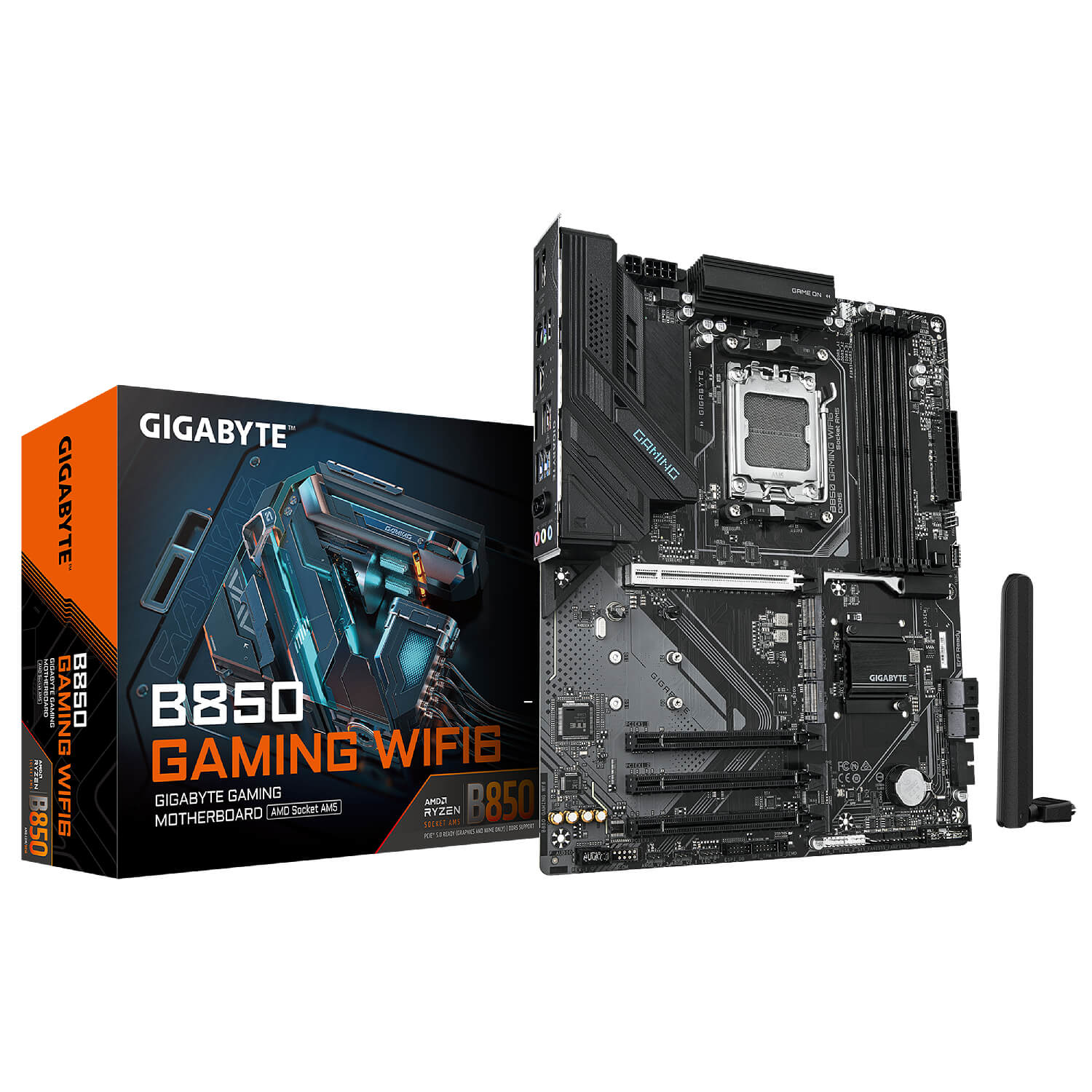 GIGABYTE B850 GAMING WIFI6 DDR5 , AM5 ,PCI-E, DualDDR5 5200 +LAN2500 HDMI