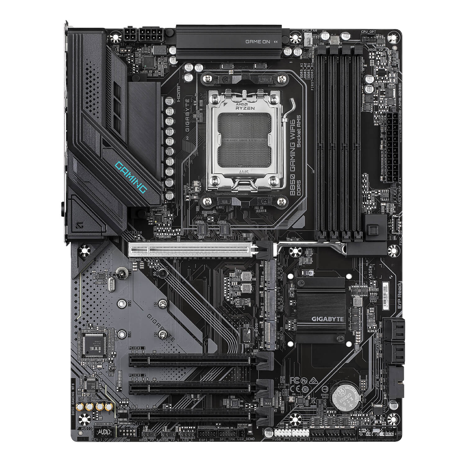 GIGABYTE B850 GAMING WIFI6 DDR5 , AM5 ,PCI-E, DualDDR5 5200 +LAN2500 HDMI