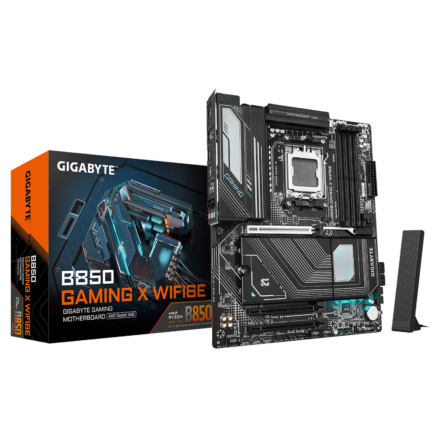 GIGABYTE B850 GAMING X WIFI6E DDR5 , AM5 ,PCI-E, DualDDR5 5200 +LAN2500 HDMI