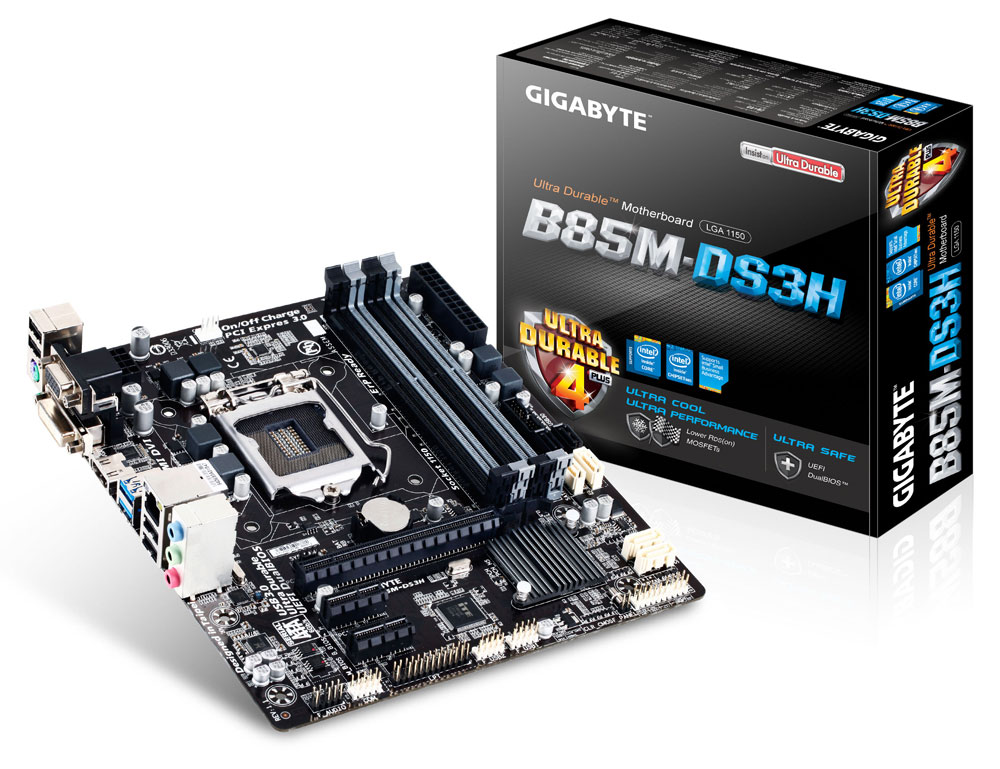 GIGABYTE GA-B85M-DS3H ,DualDDR3 1333/1600,8CH ,1GB ,HDMI