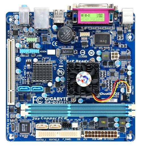 GIGABYTE GA-D525-TUD +ATOM 525 1800MHz,DDR3 800,8CH,1GB