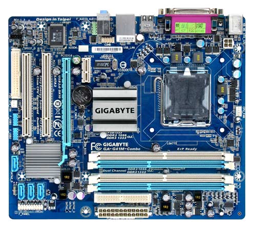 GIGABYTE GA-G41M-Combo 1333MHz,DualDDR2+3 1066/1333,8CH +LAN1000