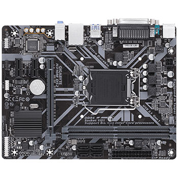 GIGABYTE GA-H310M DS2 ,DualDDR4 2133/2400/2666,8CH ,1GB ,S1151