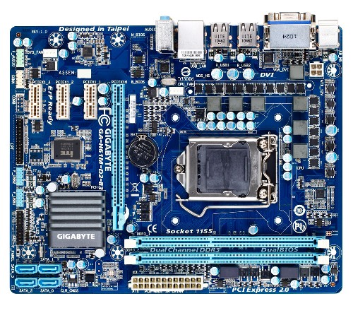 GIGABYTE GA-H61M-D2-B3 ,DualDDR3 1333/1600,8CH ,1GB