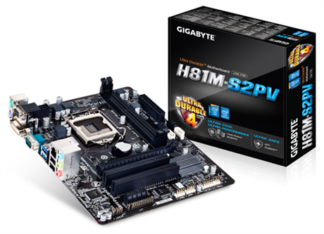 GIGABYTE GA-H81M-S2PV ,DualDDR3 1333/1600,8CH ,1GB ,HDMI