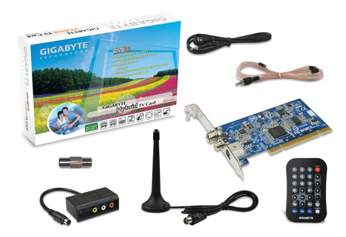 כ.טלביזיה +שלט GIGABYTE GT-PTV-TAF -RH DVBT Hybrid TV