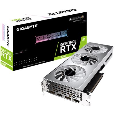 GIGABYTE GV-N3060VISION OC-12GD 2.0 Geforce RTX 3060 12GB / DisplayPort / HDMI, PCI-E