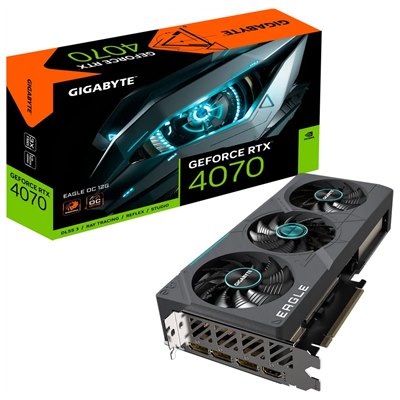 GIGABYTE GV-N407EAGLE OC-12GD nVIDIA Geforce 4070 12GB GDDR6X Triple Fan 3DP+HDMI