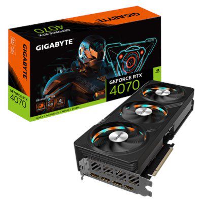 GIGABYTE GV-N407GAMING OC-12GD nVIDIA Geforce 4070 12GB GDDR6X Triple Fan 3DP+HDMI
