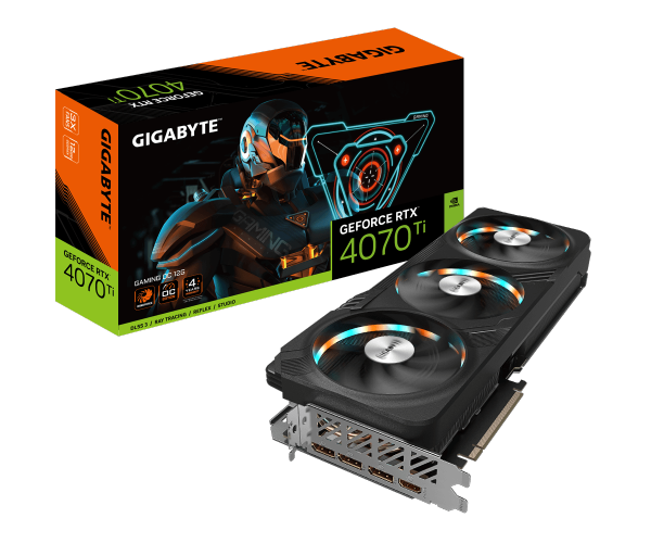GIGABYTE GV-N407TGAMING OC-12GD nVIDIA Geforce 4070 TI 12GB GDDR6X OC Triple Fan 3DP+HDMI