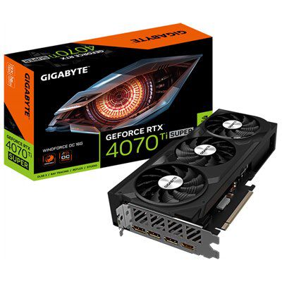 GIGABYTE GV-N407TSWF3OC-16GD nVIDIA Geforce 4070 TI Super 12GB GDDR6X OC Triple Fan 3DP+HDMI
