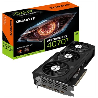 GIGABYTE GV-N407TWF3OC-12GD nVIDIA Geforce 4070 TI 12GB GDDR6X OC Triple Fan 3DP+HDMI