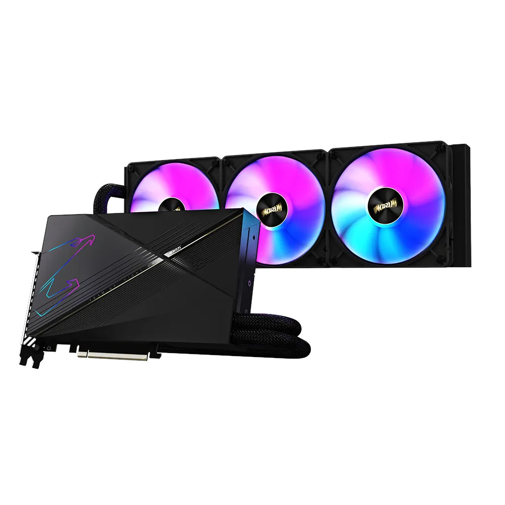 GIGABYTE GV-N4080AORUSX W-16GD nVIDIA Geforce 4080 16GB GDDR6X XTREME WaterForce Triple Fan 3DP+HDMI