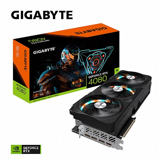 GIGABYTE GV-N4080GAMING OC-16GD nVIDIA Geforce 4080 16GB GDDR6X OC Triple Fan 3DP+HDMI