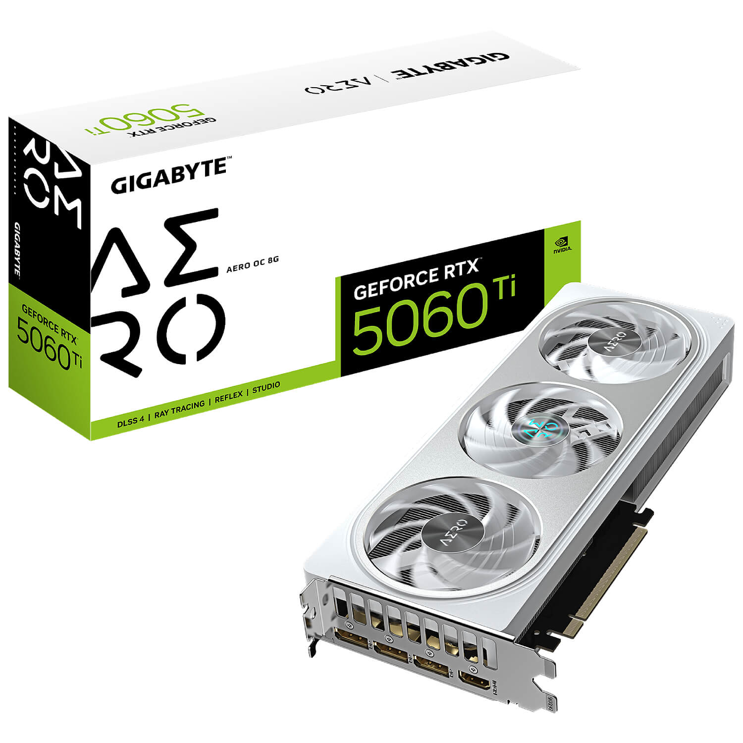 GIGABYTE GV-N506TAERO OC-8GD nVIDIA Geforce 5060TI 8GB GDDR7 Triple Fan 2DP+2HDMI
