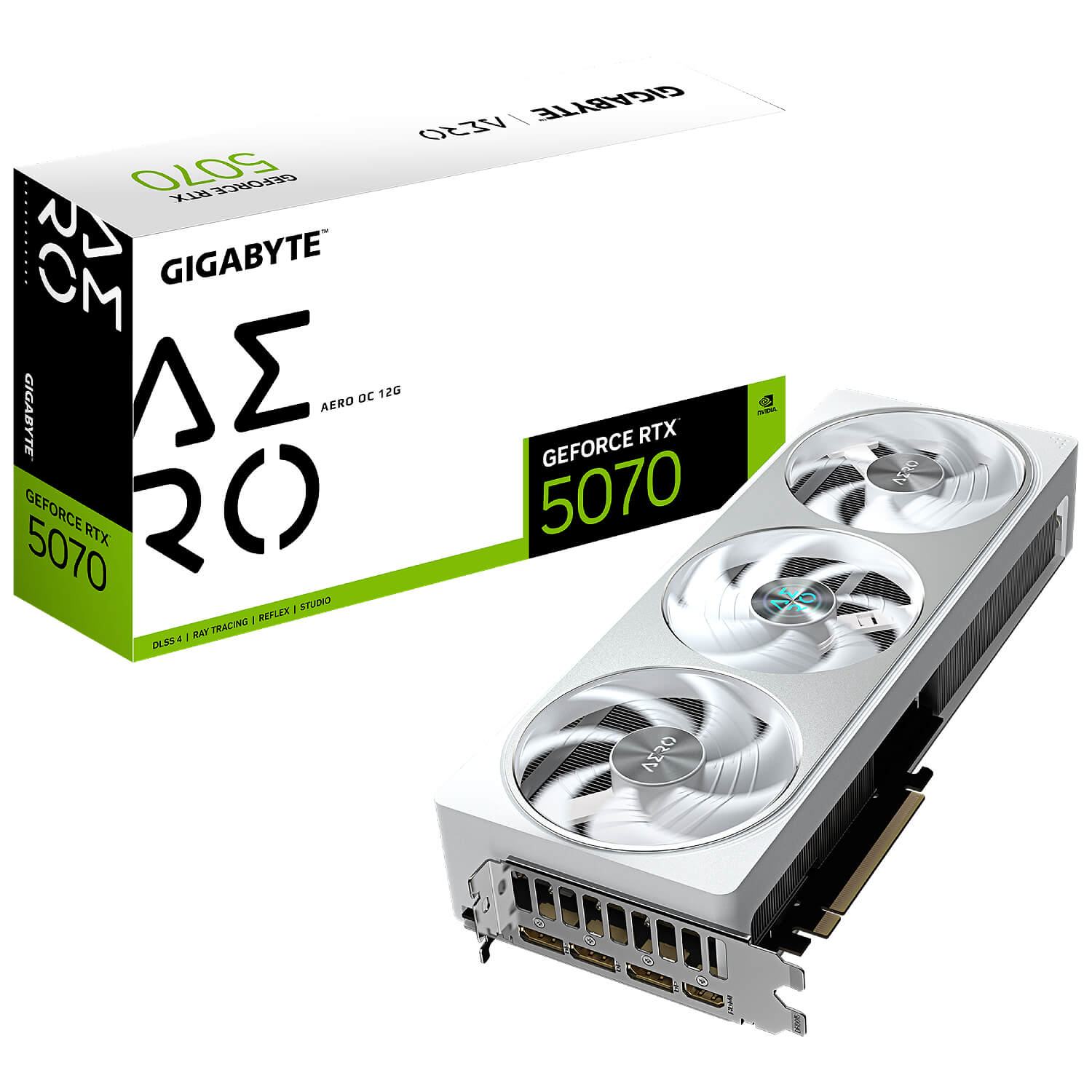 GIGABYTE GV-N5070AERO OC-12GD nVIDIA Geforce 5070 12GB GDDR7 Triple Fan 3DP+HDMI