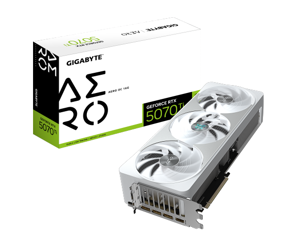 GIGABYTE GV-N507TAERO OC-16GD nVIDIA Geforce 5070 TI 16GB GDDR7 OC Triple Fan 3DP+HDMI