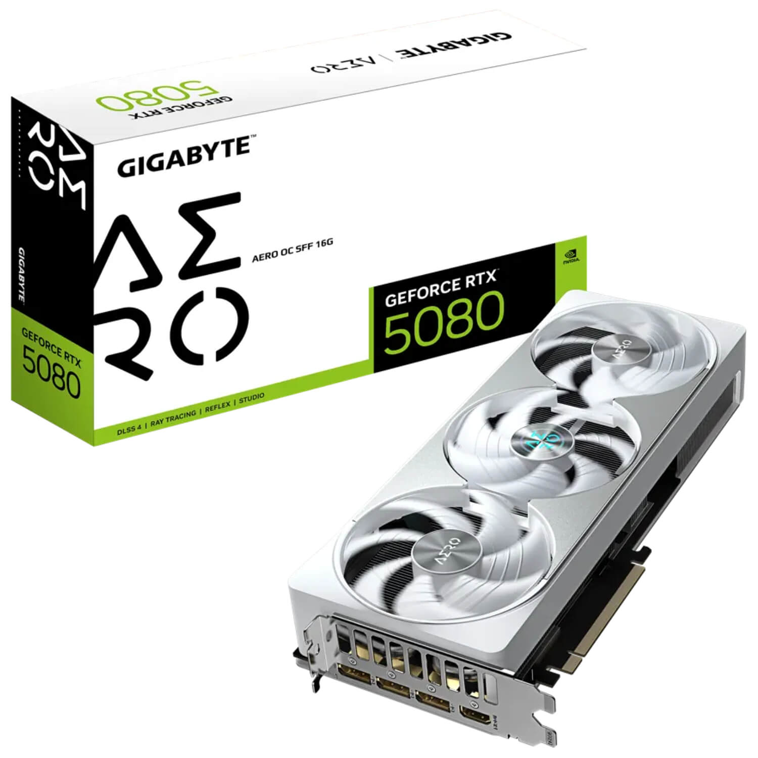 GIGABYTE GV-N5080AERO OC-16GD nVIDIA Geforce 5080 16GB GDDR7 Triple Fan 3DP+HDMI