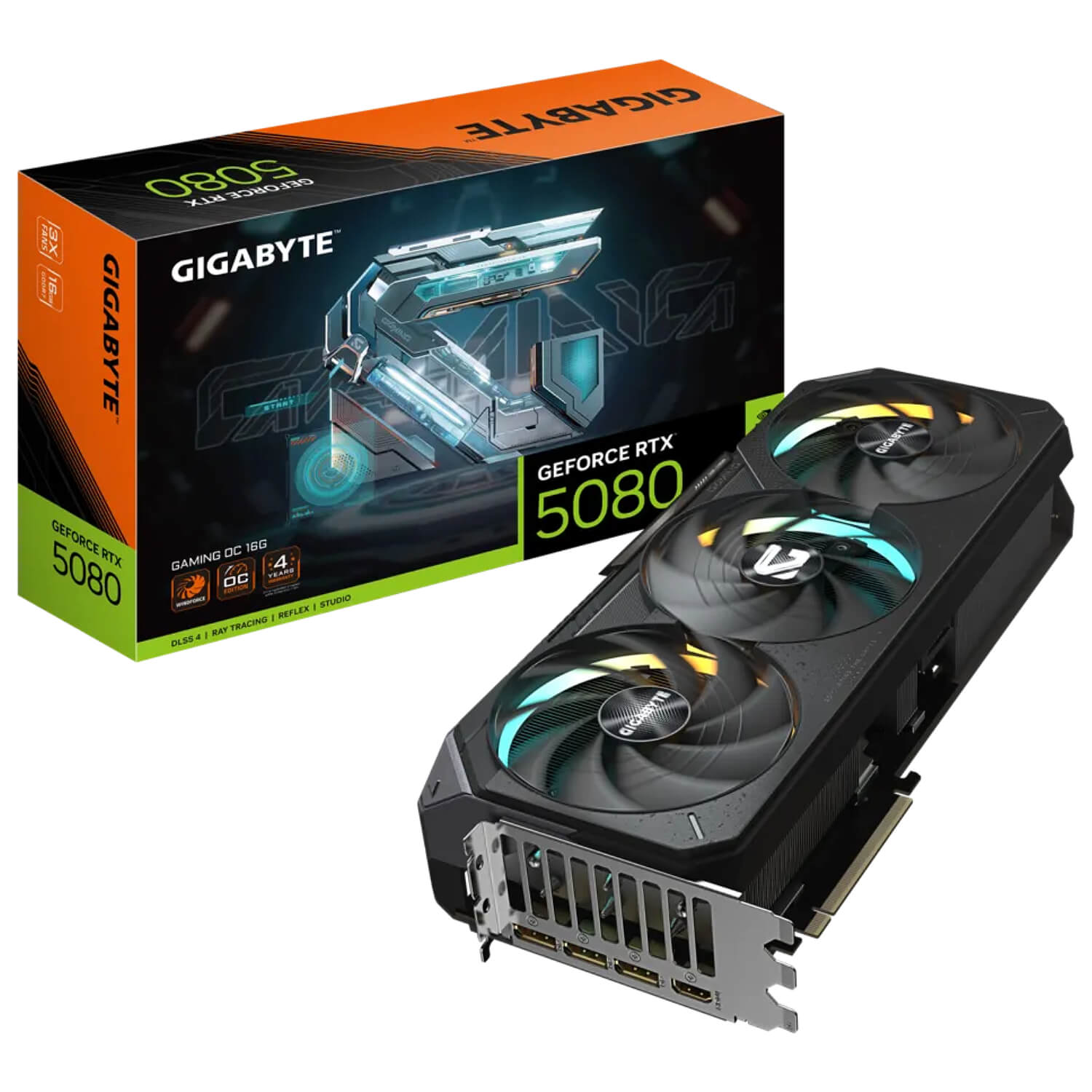 GIGABYTE GV-N5080GAMING OC-16GD nVIDIA Geforce 5080 16GB GDDR7 Triple Fan 3DP+HDMI