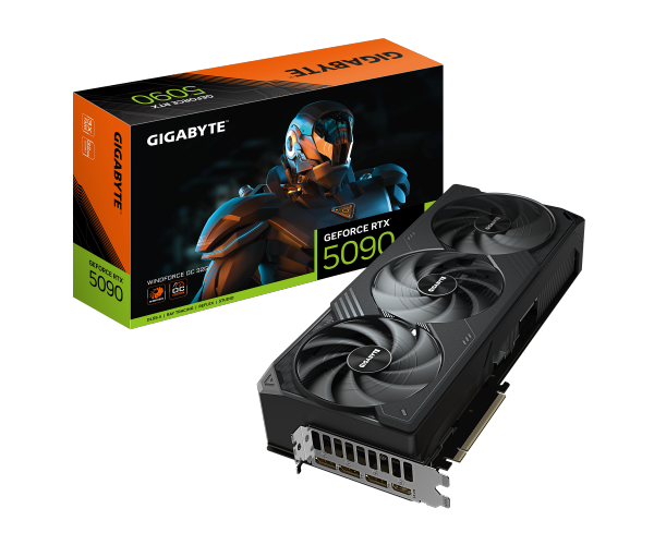 GIGABYTE GeForce RTX 5090 WINDFORCE OC Triple Fan 32GB GDDR7 3DP+HDMI