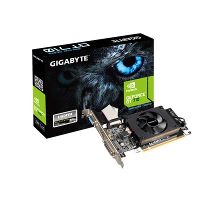 GIGABYTE nVIDIA Geforce GV-N710D3-1GL 1024MB + TV OUT- HDMI-out / DVI-I/ D-Sub,Vista Ready PCI-E