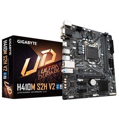 GIGABYTE H410M S2H V3 ,2DualDDR4 2133/2400/2666 ,8CH ,1GB ,VGA ,DVI ,HDMI S1200