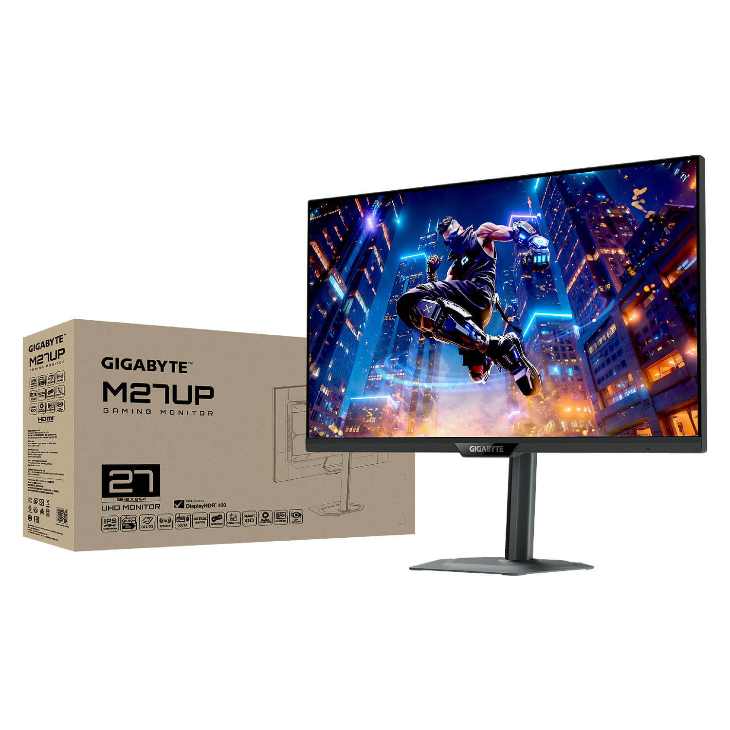 מסך גיימינג Gigabyte M27UP 4K UHD "27 SS IPS 1ms 160Hz HDR400