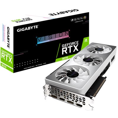 GIGABYTE GV-N3070VISION OC-8GD Geforce RTX 3070 8GB / DisplayPort / HDMI, PCI-E