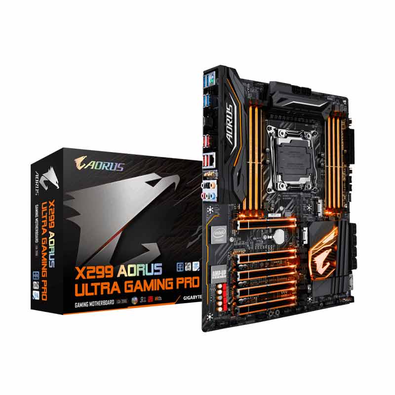 GIGABYTE X299 AORUS Ultra Gaming Pro LGA2066 ,X299 Lan1000/DDR4 2400 / 2666 ,USB3,SATA3