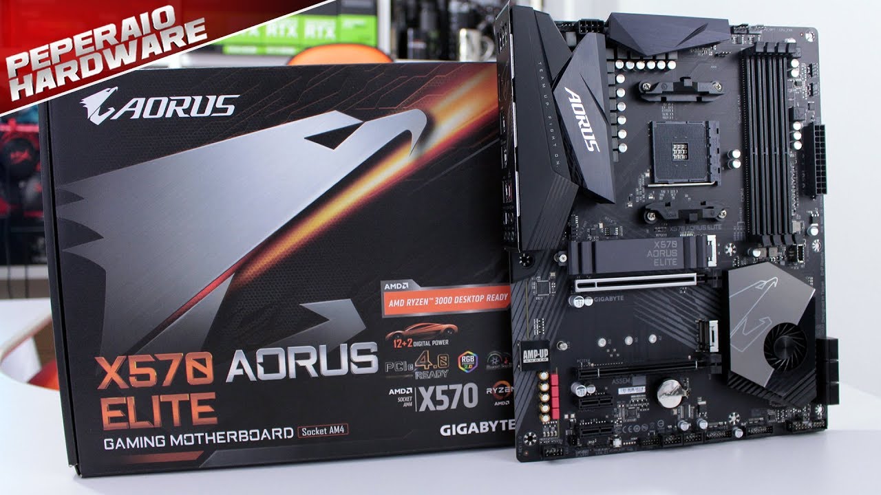 GIGABYTE X570 AORUS ELITE , AM4,PCI-E, DualDDR4 2400/2667/2933/3200 +LAN1000 HDMI