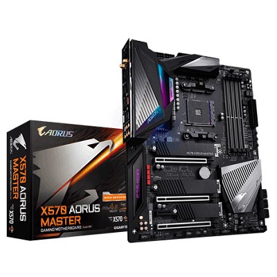 GIGABYTE X570 AORUS MASTER , AM4,PCI-E, DualDDR4 2400/2667/2933/3200 +LAN1000 HDMI