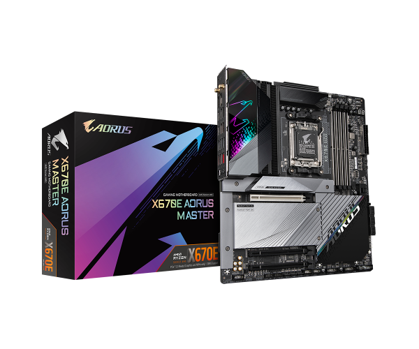 GIGABYTE X670E AORUS MASTER 1.1 , AM5,PCI-E, DualDDR5 4400/4800/5200 +LAN2.5G HDMI