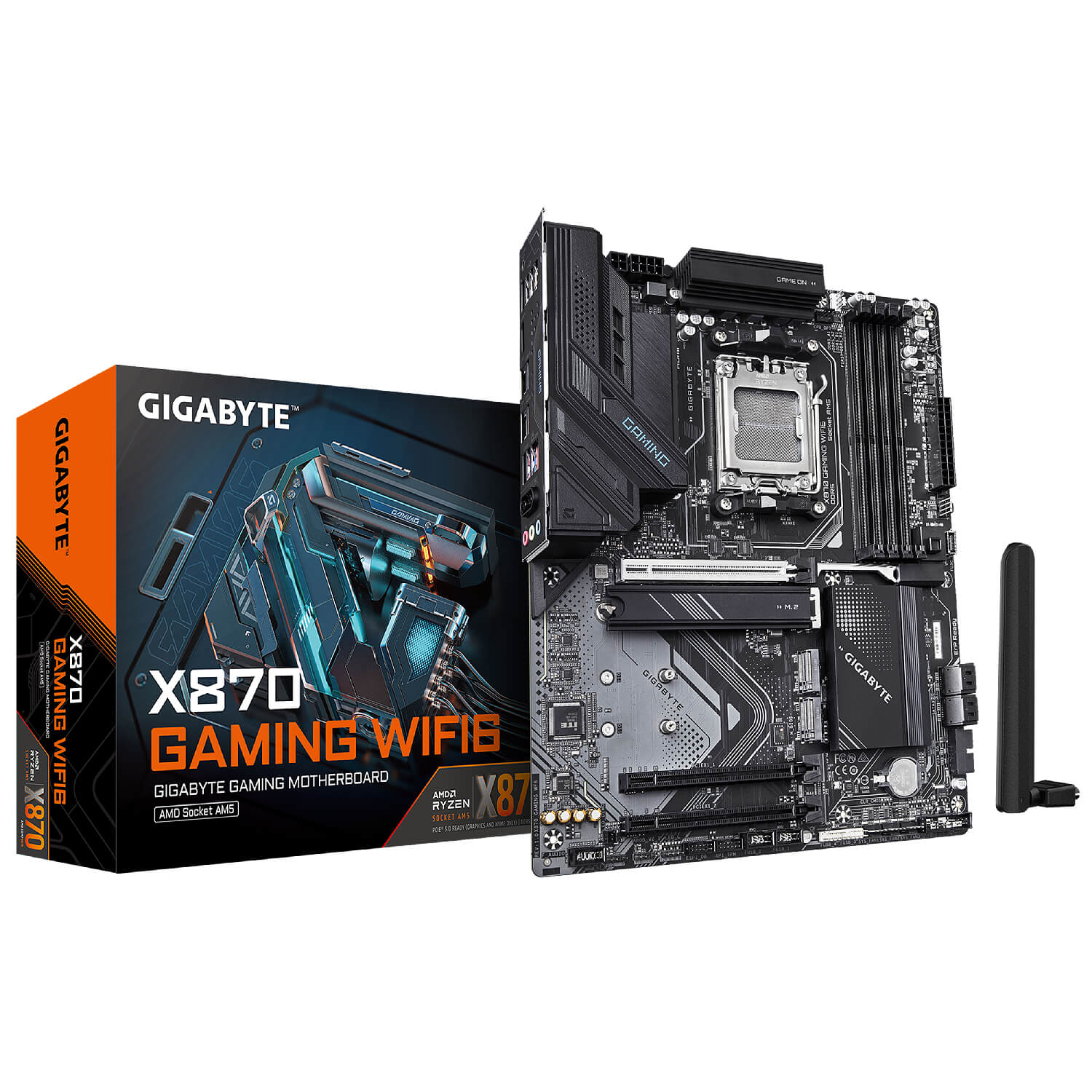 GIGABYTE X870 GAMING WIFI6 , AM4,PCI-E, DualDDR5 4800/5200MHZ +LAN2.5G HDMI