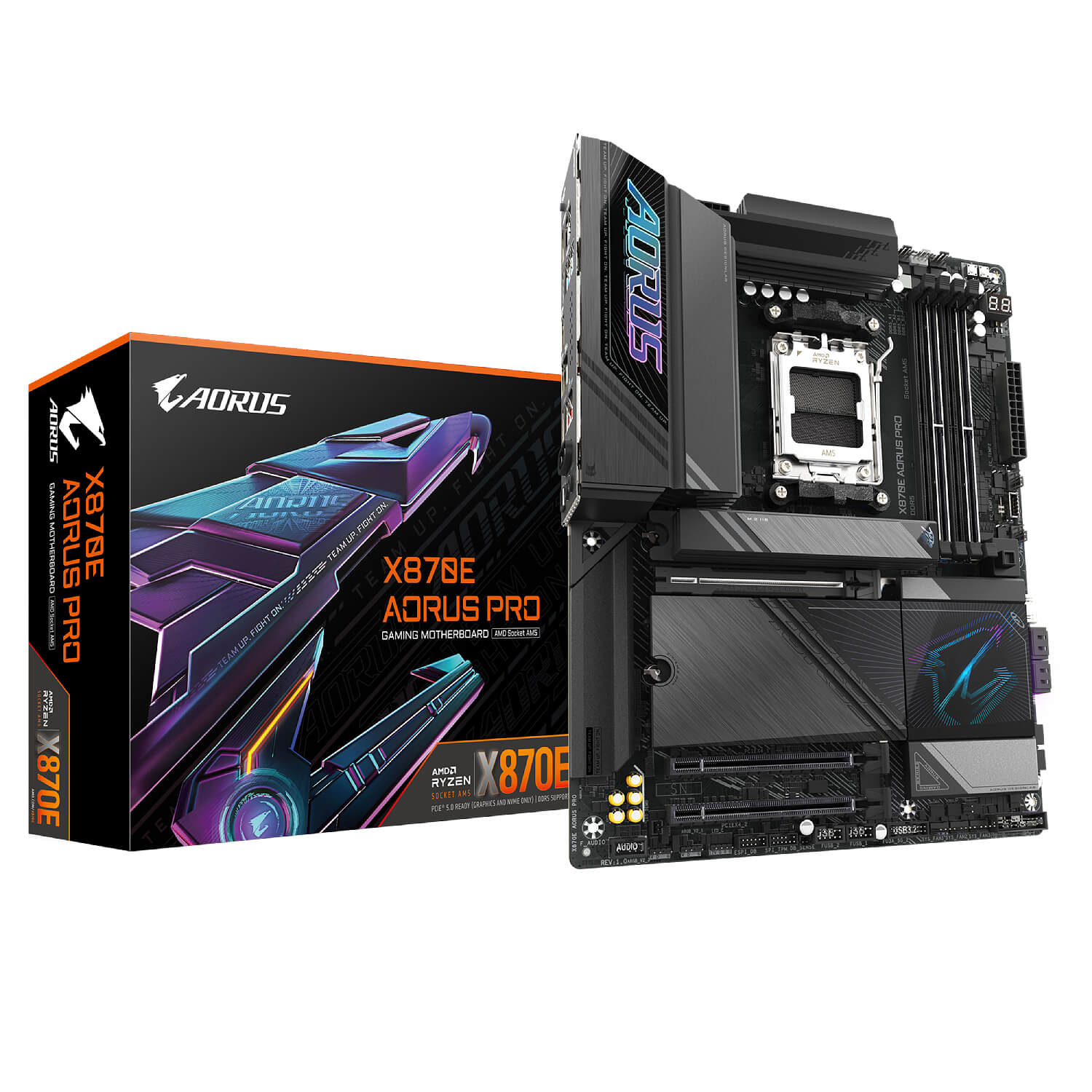 GIGABYTE X870E AORUS PRO ,AM5 ,PCI-E, DualDDR5 4400/4800/5200 +LAN2.5G HDMI