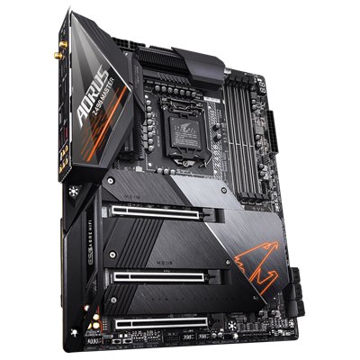 GIGABYTE Z490 AORUS MASTER , Core™ i3/i5/i7,DualDDR4 2133/2400/2666/2800/2933 ,2XPCI-E,1GB S1200