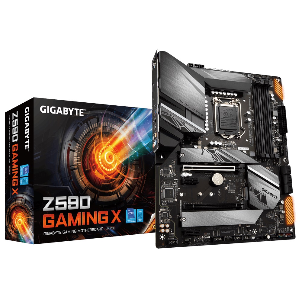 GIGABYTE Z590 GAMING X , Core™ i3/i5/i7/i9,DualDDR4 2133/2400/2666/2800/2933/3000/3200 ,2XPCI-E,1GB S1200